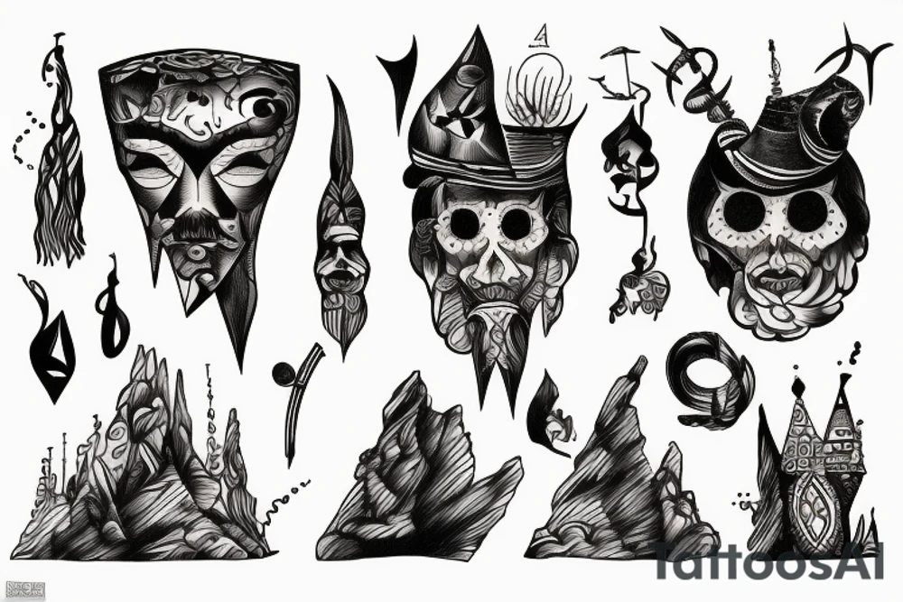 mountains tattoo idea