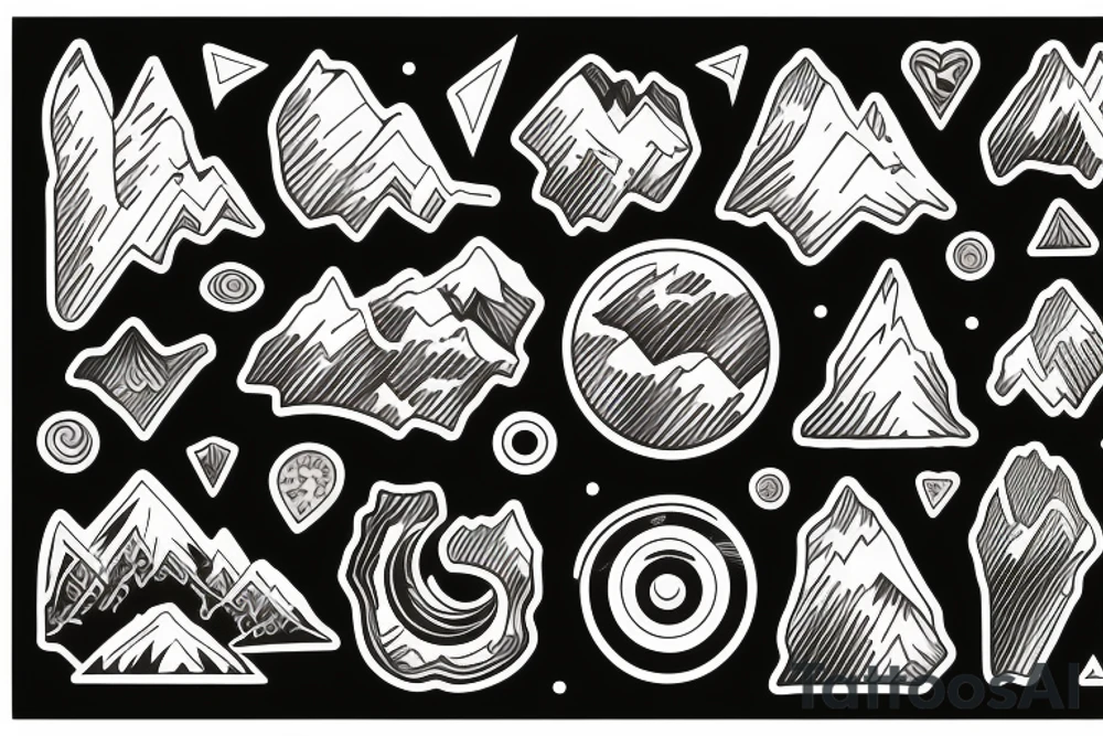 mountains tattoo idea