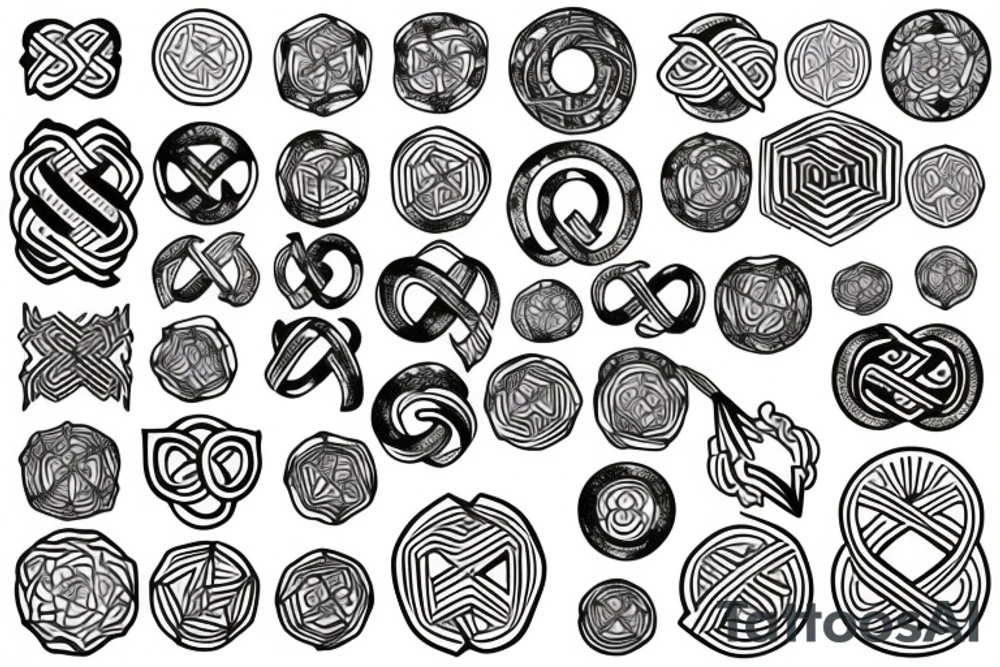 Infinity symbol tattoo idea
