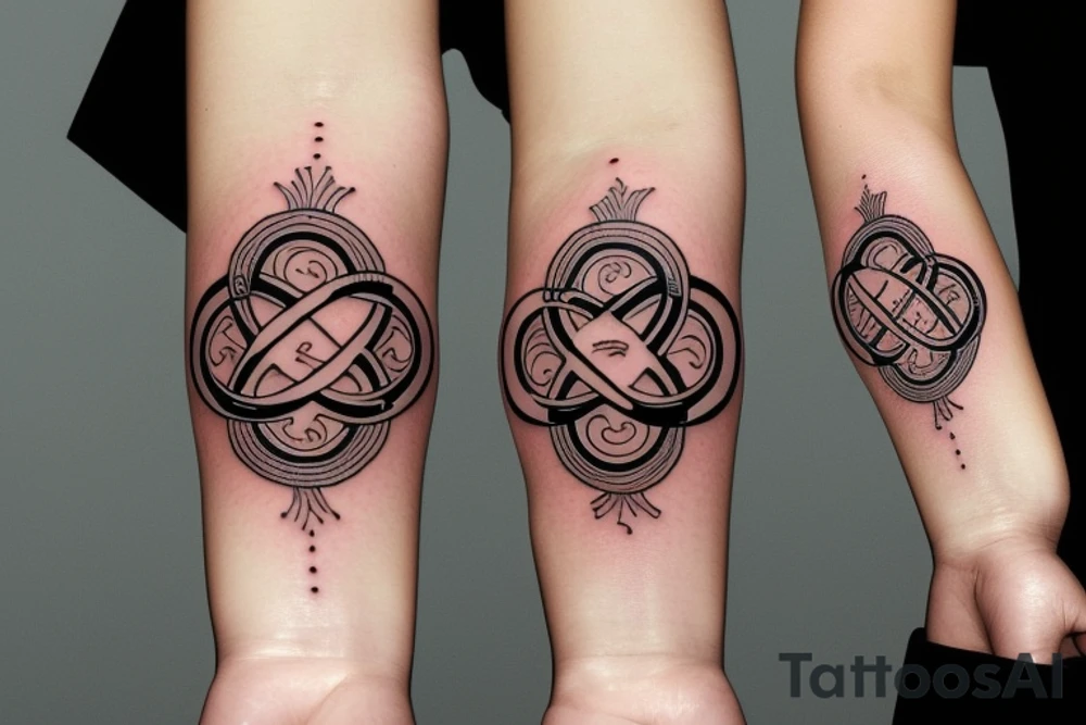 Infinity symbol tattoo idea