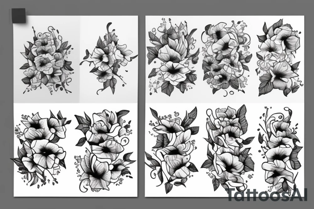 morning glory tattoo idea