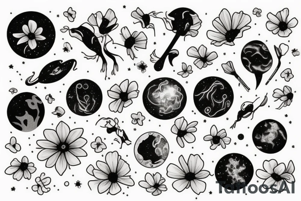 Cosmos tattoo idea