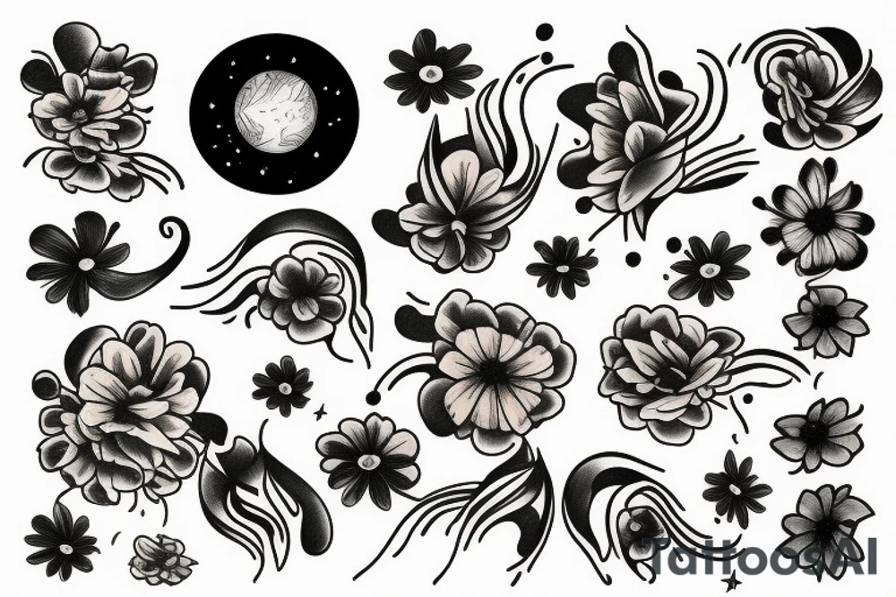Cosmos tattoo idea