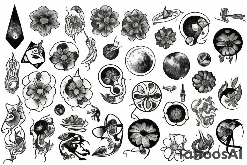 Cosmos tattoo idea