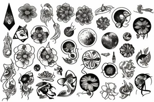 Cosmos tattoo idea