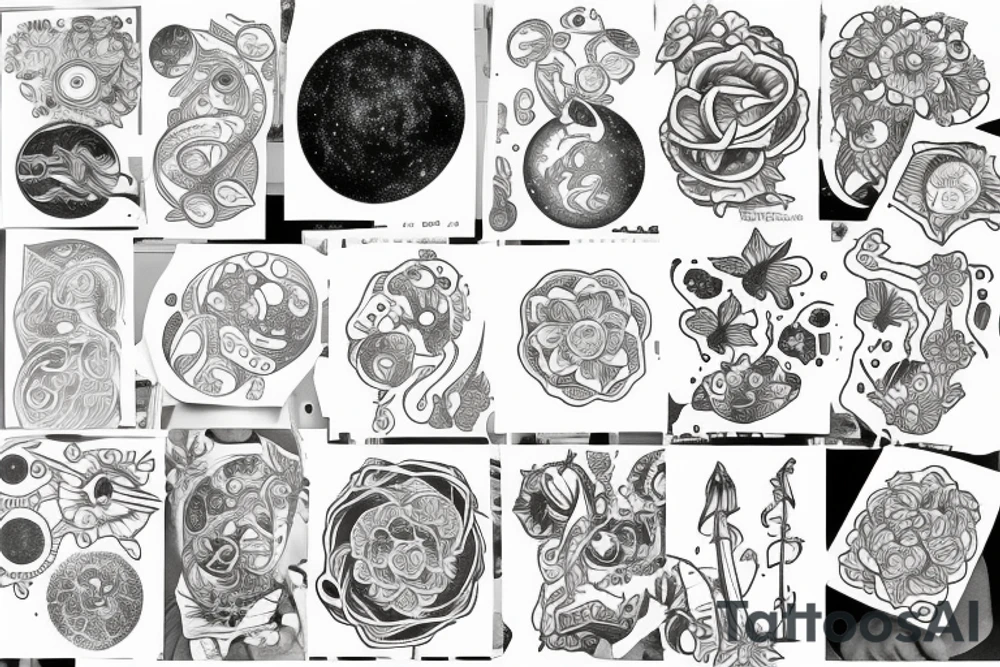 Cosmos tattoo idea