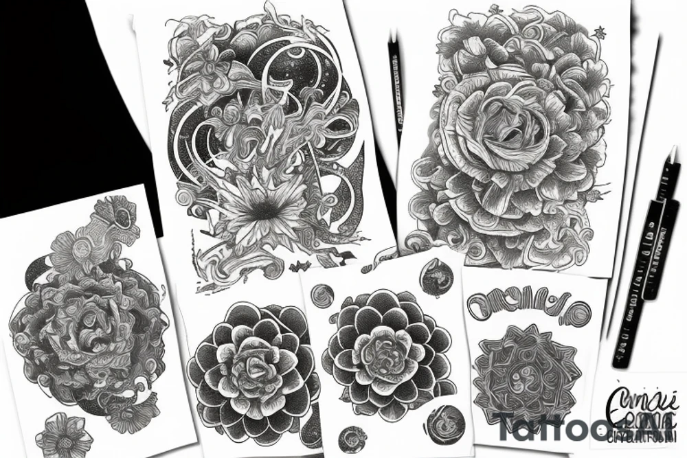 Cosmos tattoo idea