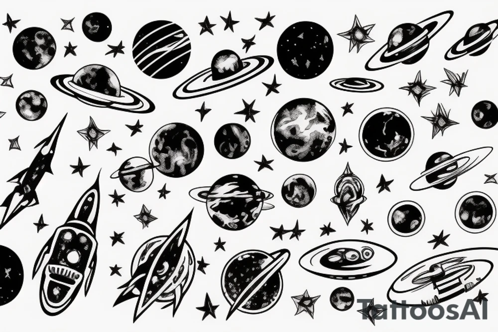 Space tattoo idea