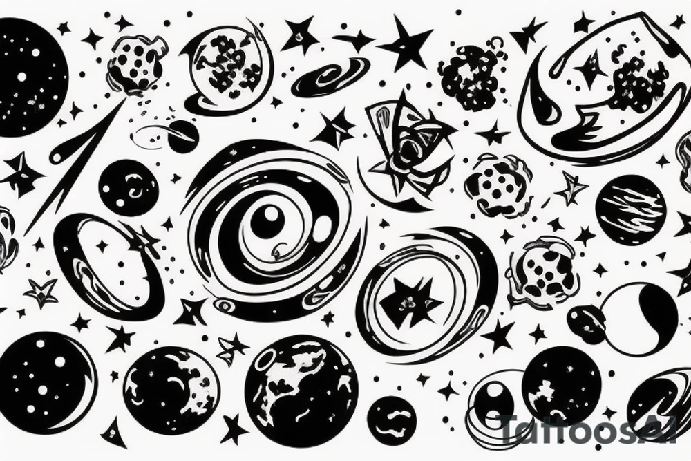Space tattoo idea