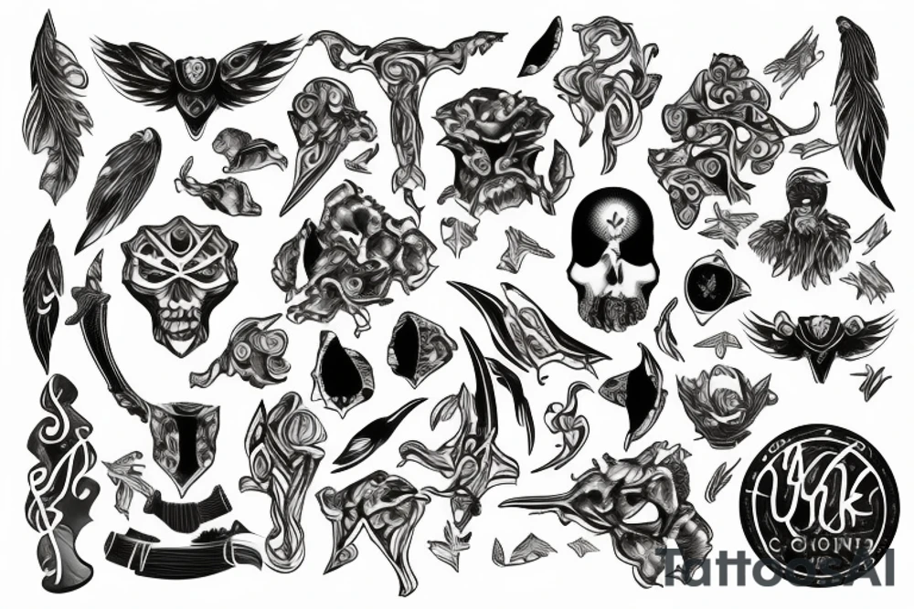 Continents tattoo idea
