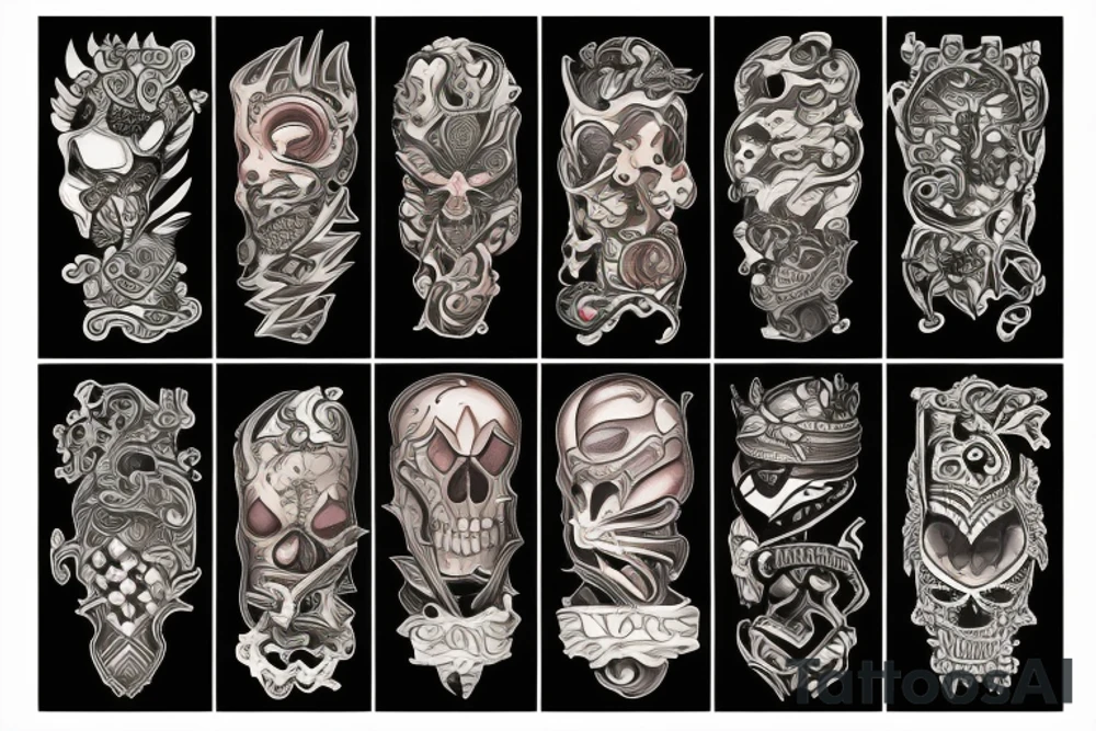 Continents tattoo idea