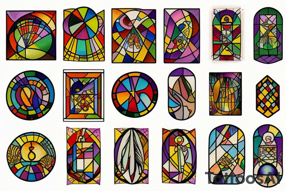Stained glass avac tattoo idea