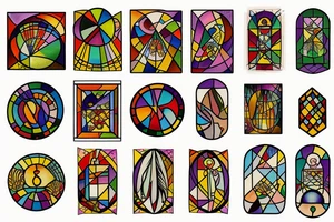 Stained glass avac tattoo idea