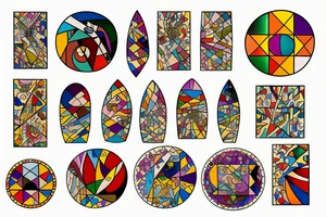 Stained glass avac tattoo idea