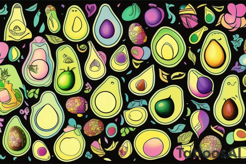Avocado tattoo idea