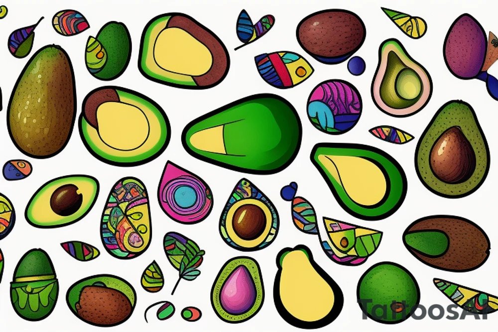 Avocado tattoo idea