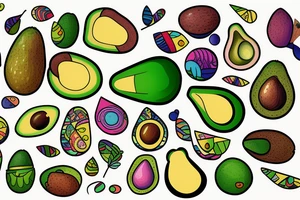 Avocado tattoo idea