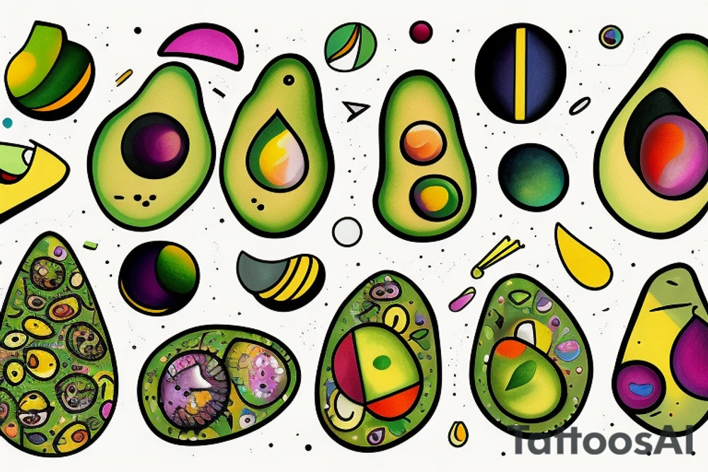 Avocado tattoo idea