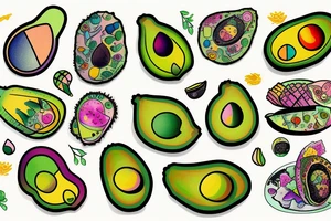 Avocado tattoo idea