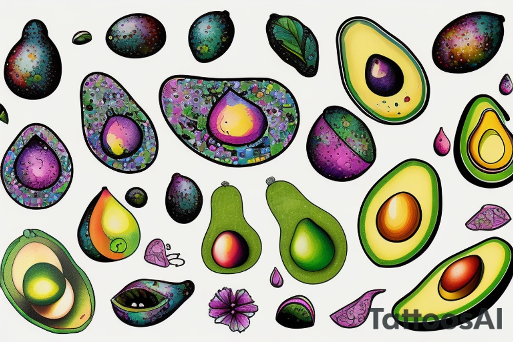 Avocado tattoo idea