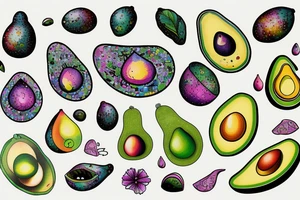 Avocado tattoo idea