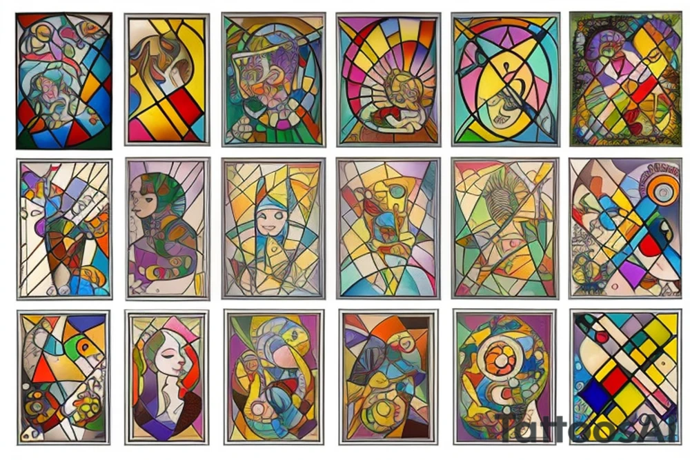 Stained glass avac tattoo idea