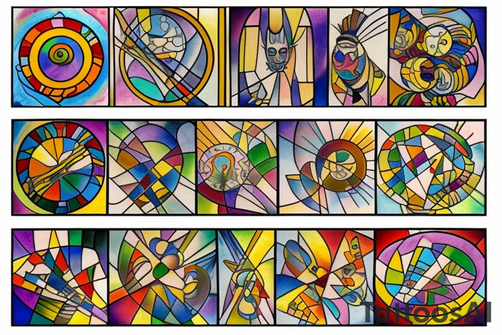 Stained glass avac tattoo idea