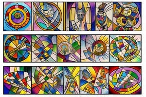 Stained glass avac tattoo idea