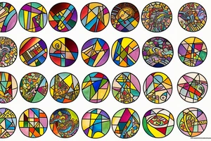 Stained glass avac tattoo idea