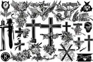 Battlefield cross tattoo idea