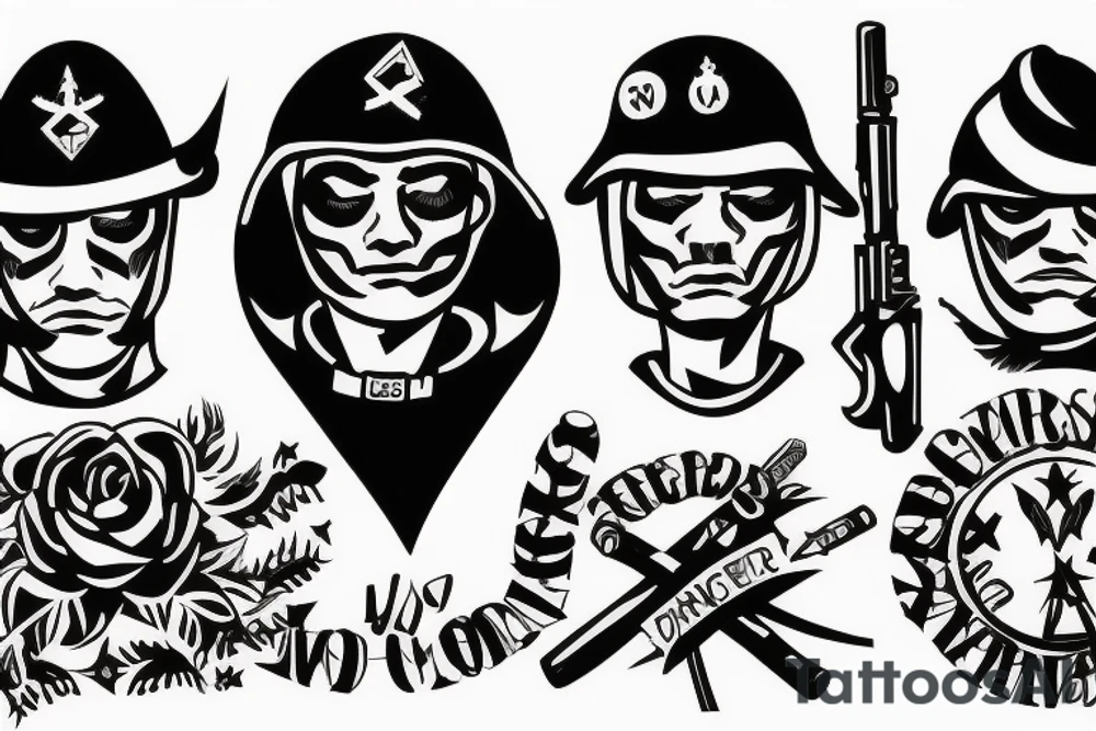 Soldiers cross tattoo idea