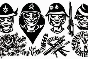 Soldiers cross tattoo idea