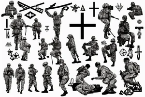 Soldiers cross tattoo idea