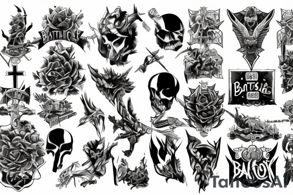 Battle Cross tattoo idea