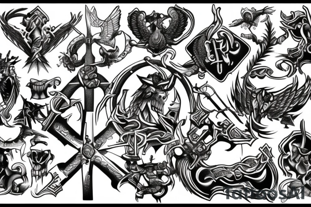 Battle Cross tattoo idea