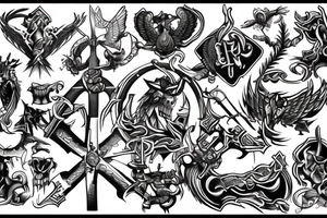 Battle Cross tattoo idea