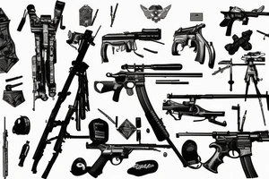 Expeditionary Memorial Rifle Stand tattoo idea