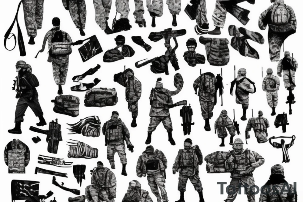 Soldiers cross tattoo idea