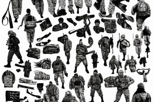 Soldiers cross tattoo idea