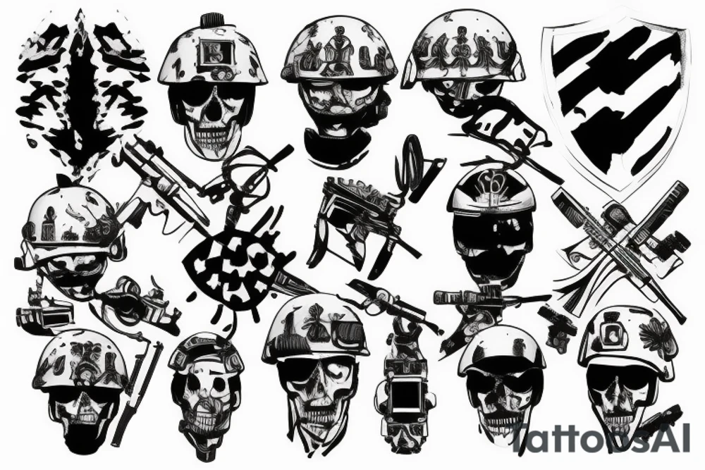 Soldiers cross tattoo idea