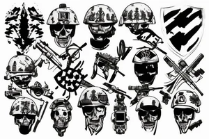 Soldiers cross tattoo idea
