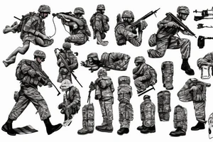 soldiers cross tattoo idea