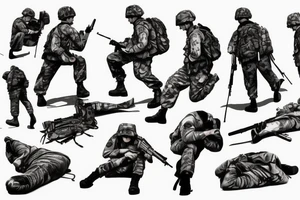 soldiers cross tattoo idea