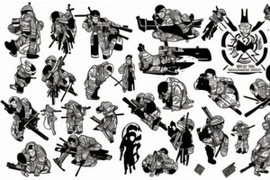 soldiers cross tattoo idea