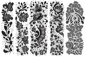 Lily's lace sleeve tattoo idea