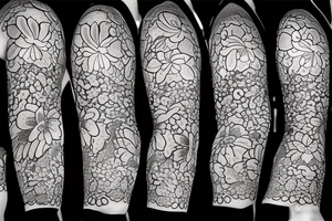 Lily's lace sleeve tattoo idea