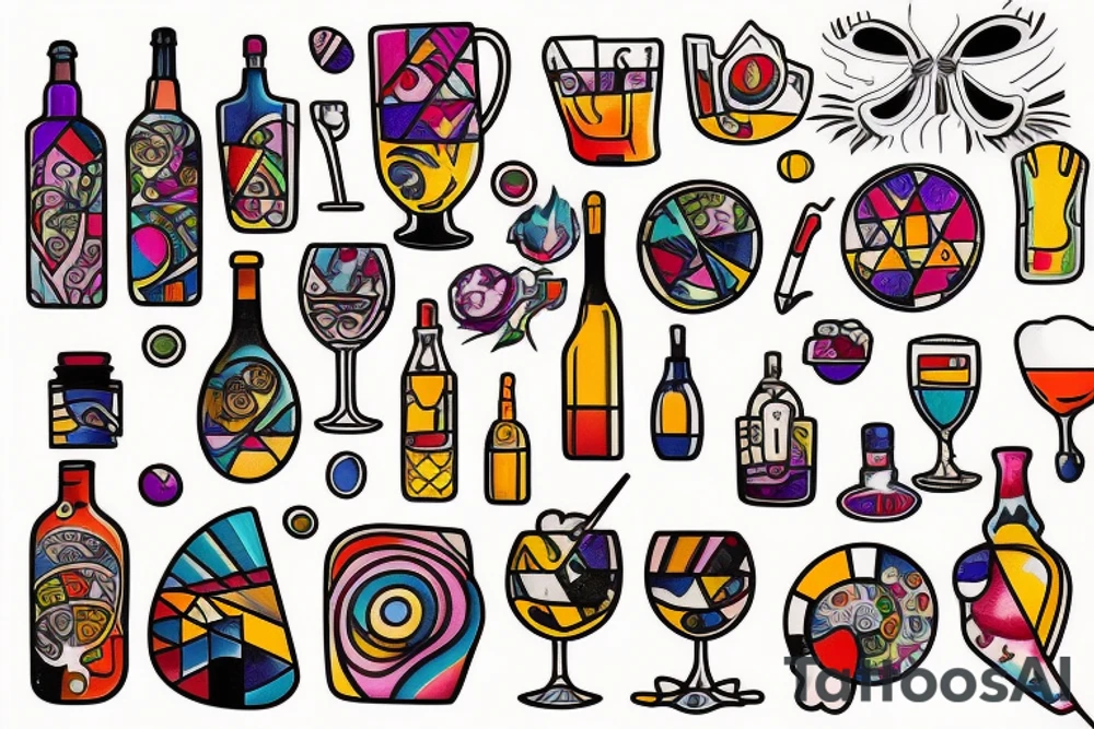 Alcoholism tattoo idea