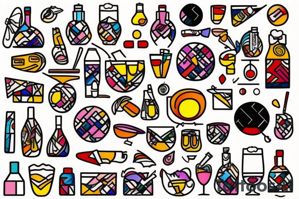 Alcoholism tattoo idea