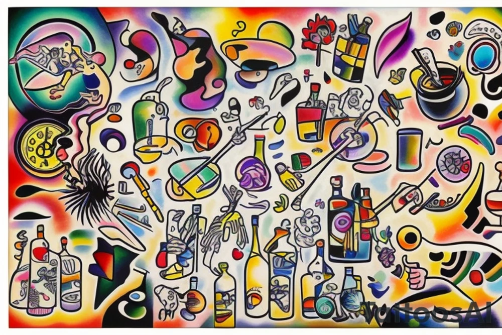 Alcoholism tattoo idea