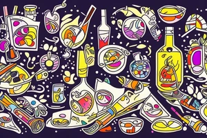 Alcoholism tattoo idea